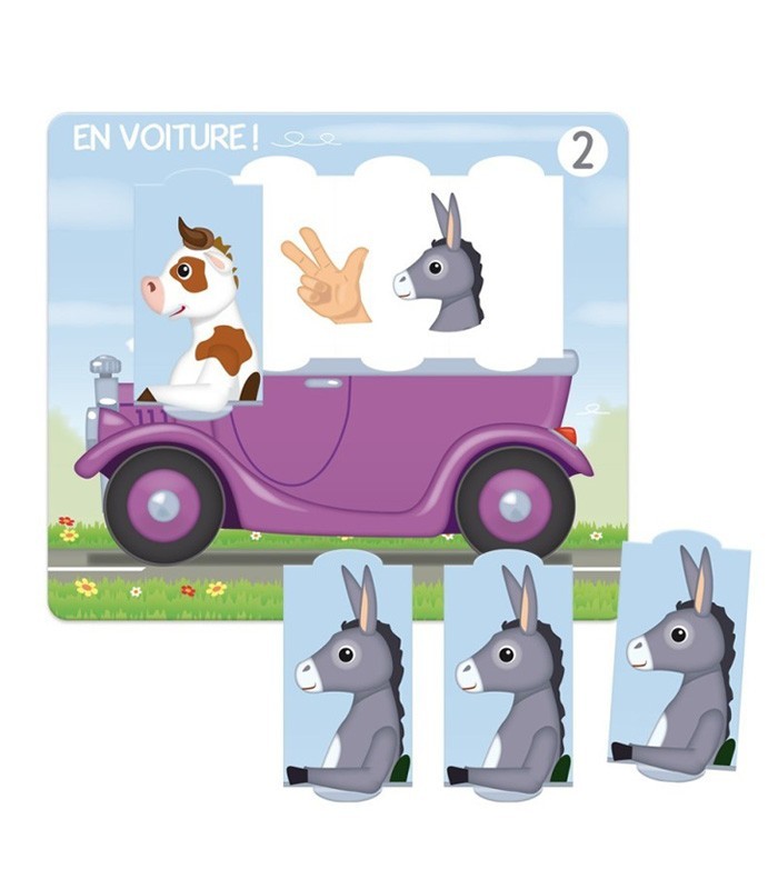 En Voiture ! – Jeu d’apprentissage des quantités dès 3 ans