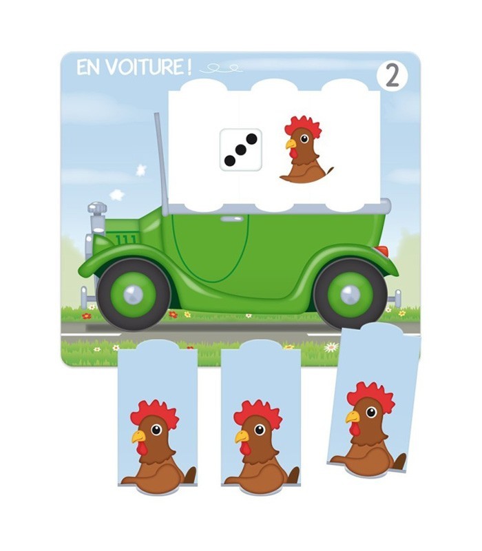 En Voiture ! – Jeu d’apprentissage des quantités dès 3 ans