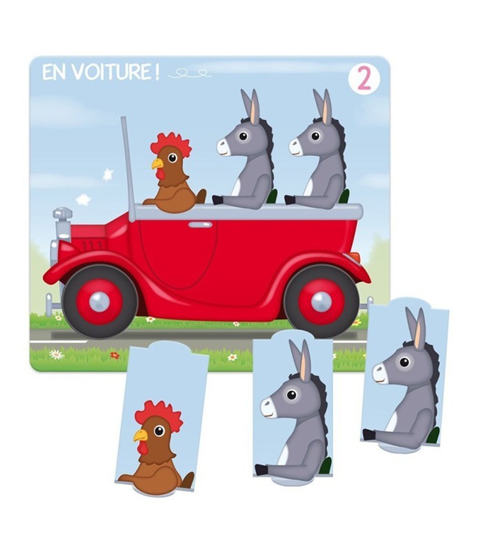 En Voiture ! – Jeu d’apprentissage des quantités dès 3 ans