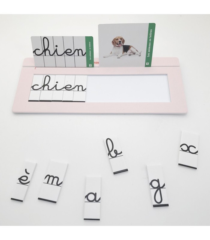 Les animaux en lettres - Lettres cursives