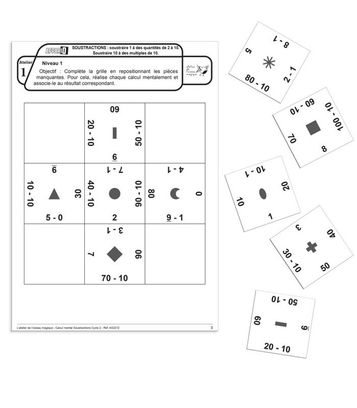 Appario - Soustractions - cycle 2