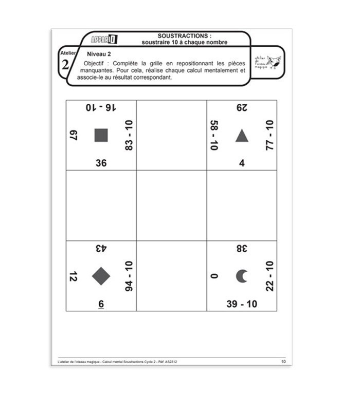 Appario - Soustractions - cycle 2