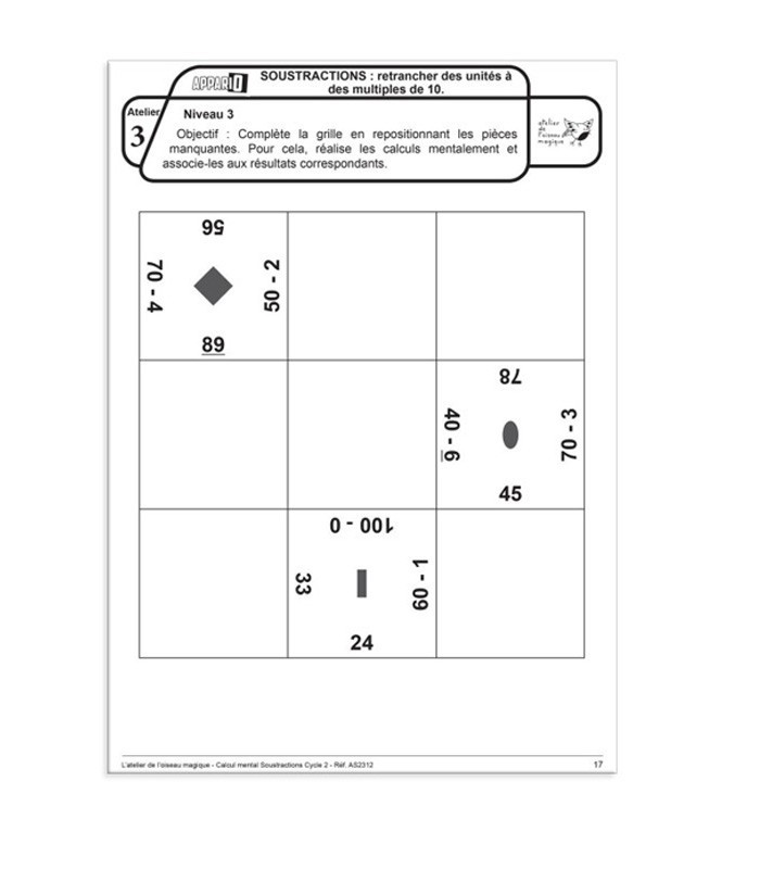 Appario - Soustractions - cycle 2