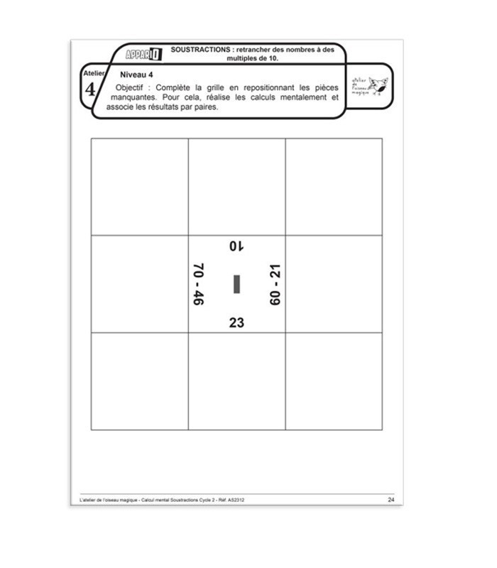 Appario - Soustractions - cycle 2