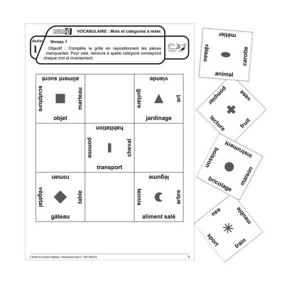 Appario - Vocabulaire - cycle 2