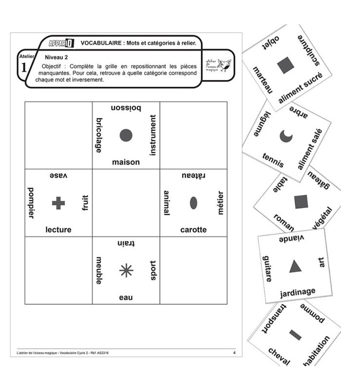 Appario - Vocabulaire - cycle 2