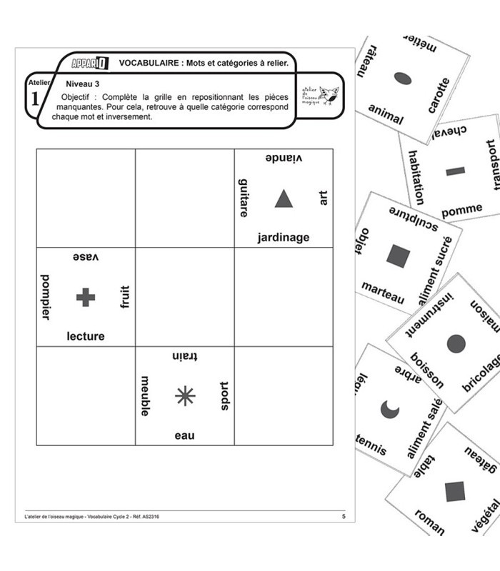 Appario - Vocabulaire - cycle 2