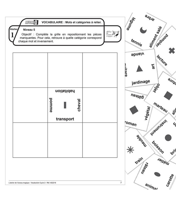 Appario - Vocabulaire - cycle 2