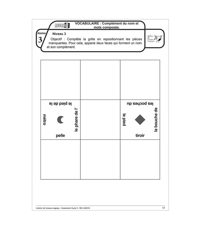 Appario - Vocabulaire - cycle 2