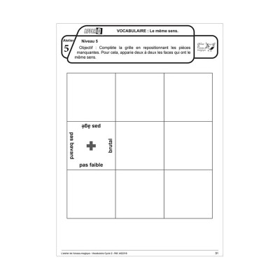 Appario - Vocabulaire - cycle 2