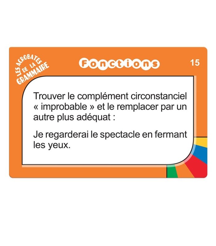 ACROBATES DE LA GRAMMAIRE