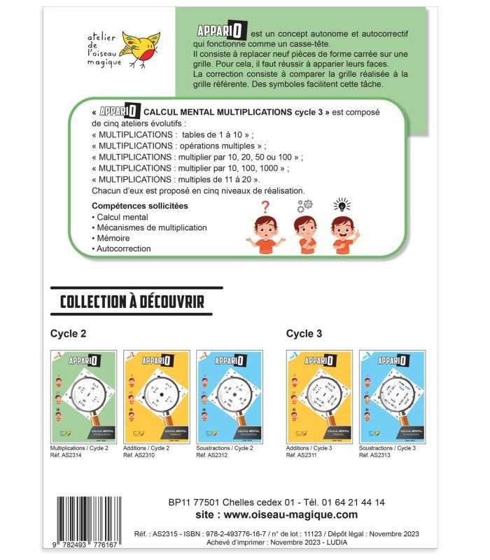 Appario - Multiplications - cycle 3