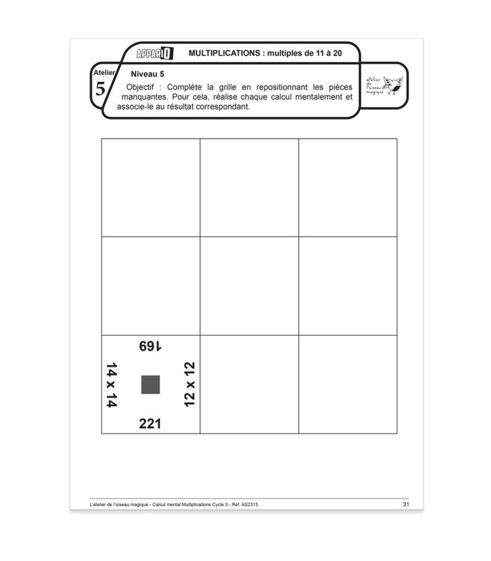 Appario - Multiplications - cycle 3