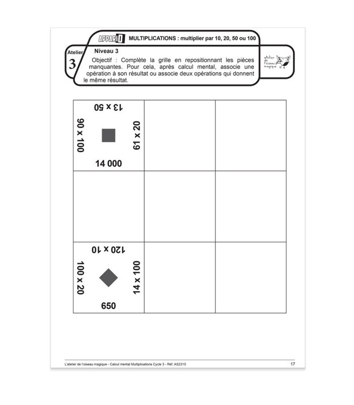 Appario - Multiplications - cycle 3