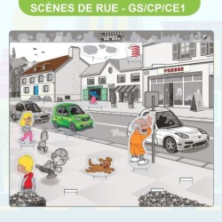 Jeu de lecture et compréhension - Scènes de rue